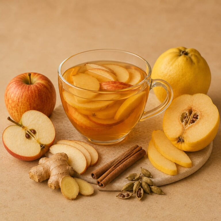سیب و به و دارچین